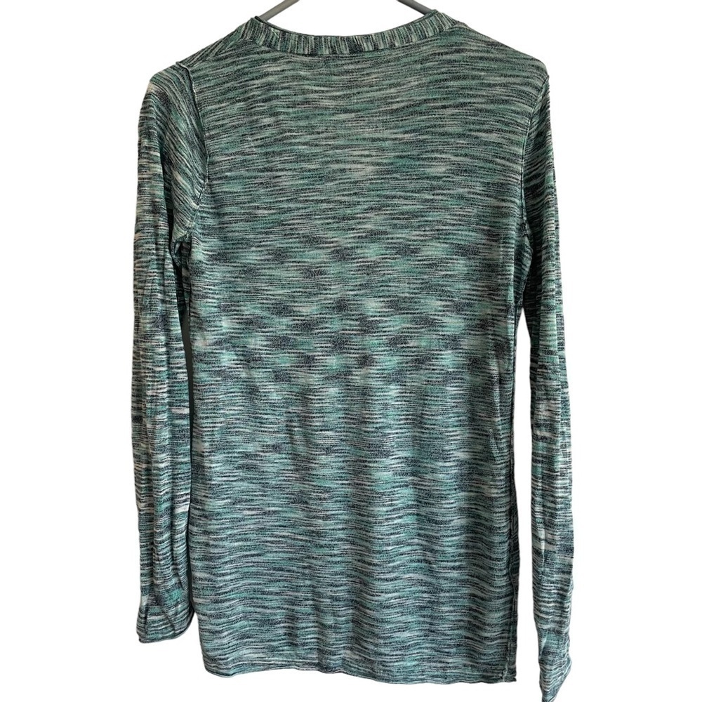 Tommy Bahama Blue Linen Blend Lightweight Sweater Top, Size S - Picture 4 of 6